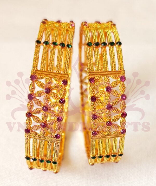 GOLD PLATED BANGLES - GPB1004