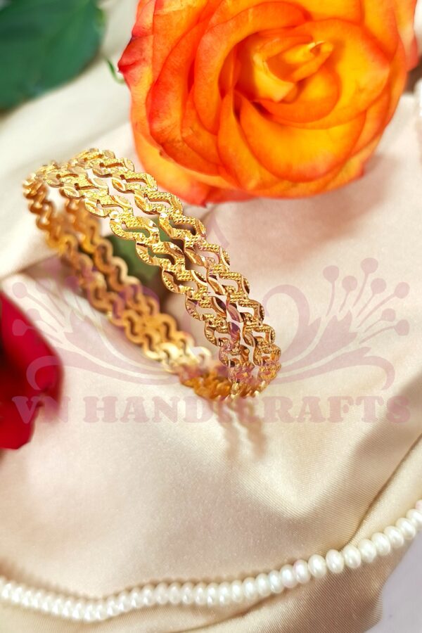 GOLD PLATED BANGLES - GPB1012