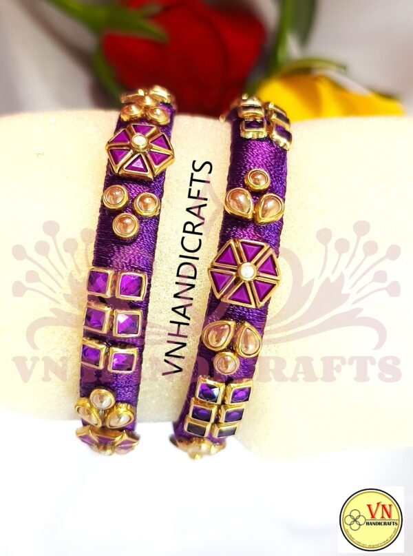 SILK THREAD BANGLES - HCB1008