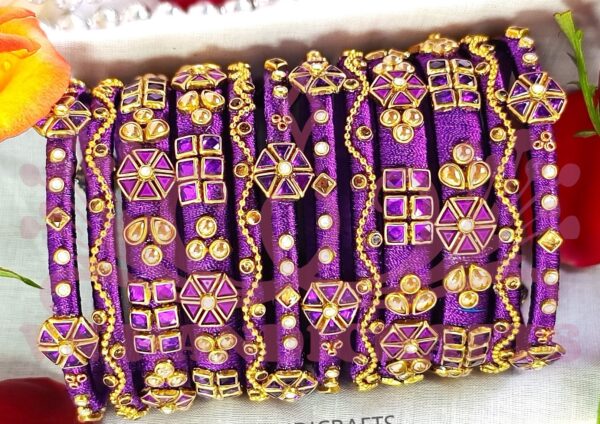 SILK THREAD BANGLES - HCB1014