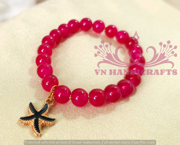 GLASS BEAD CHARM BRACELET - HCBT1002_M01