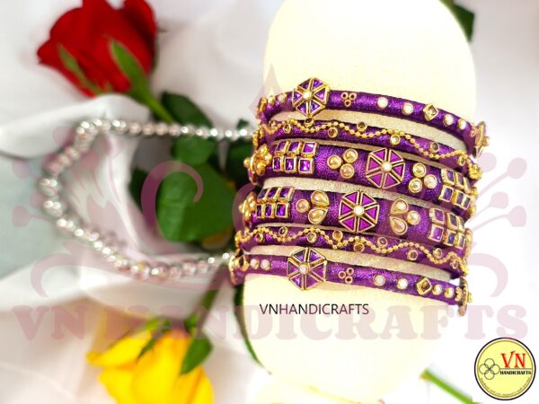 SILK THREAD BANGLES - HCB1009