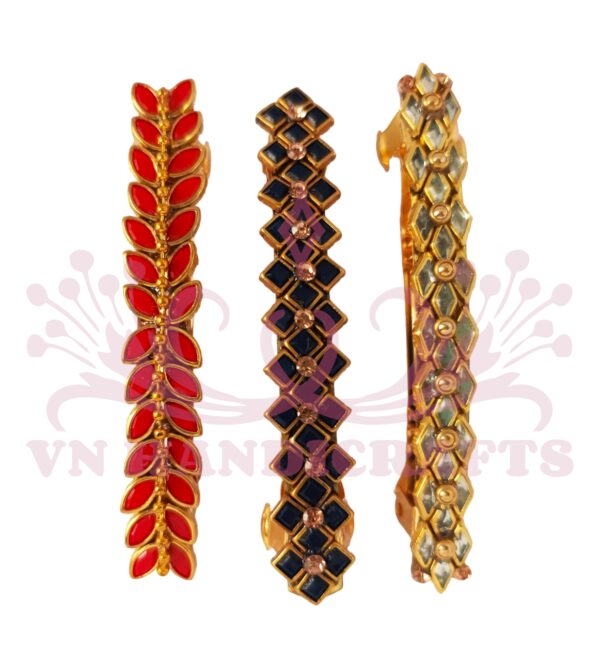 KUNDAN STONE HAIR CENTER CLIP - HCC1008-HCC1017-HCC1028