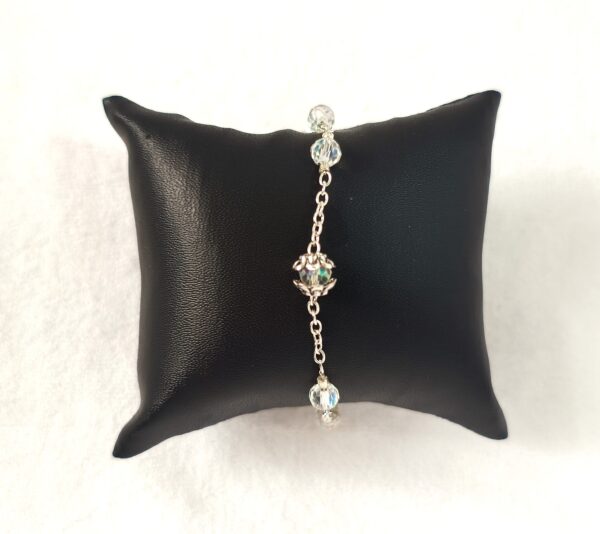 CRYSTAL CHAIN BRACELET - HCBT1001_W1