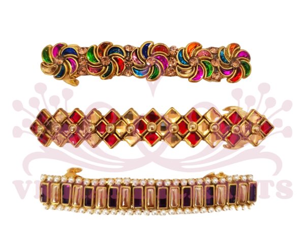 KUNDAN STONE HAIR CENTER CLIP - HCC1036_HCC1037_HCC1038