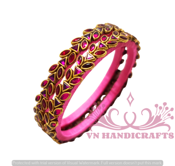 SILK THREAD BANGLES - HCB1004_PINK