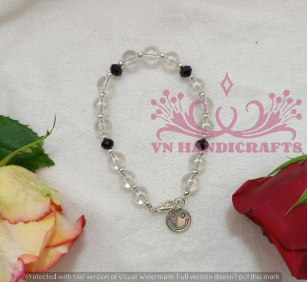 GLASS BEAD CHARM BRACELET - HCBT1002_GLASS01