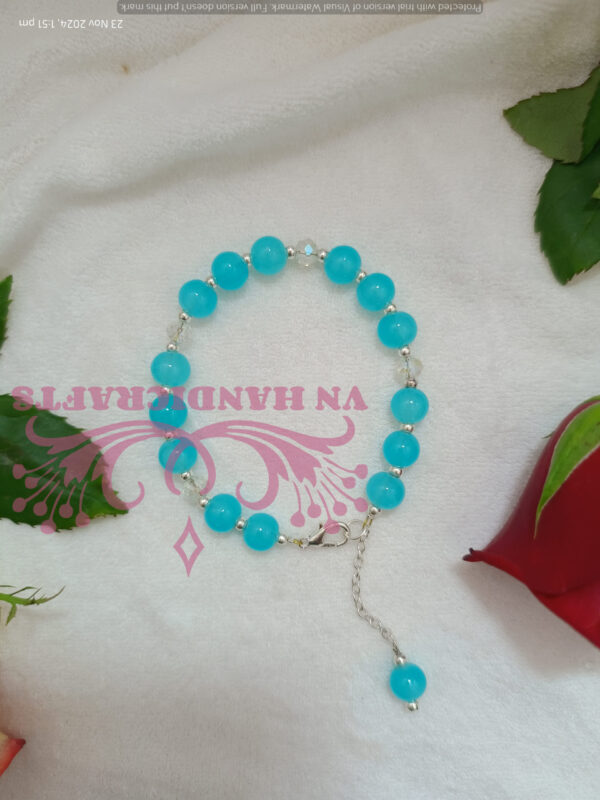 GLASS BEAD CHARM BRACELET - HCBT1002_LB03