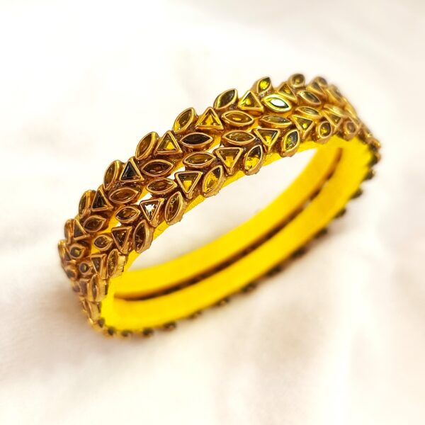 SILK THREAD BANGLES - HCB1004_YELLOW