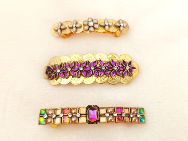 KUNDAN STONE HAIR CENTER CLIP - HCC1067_HCC1068_HCC1069