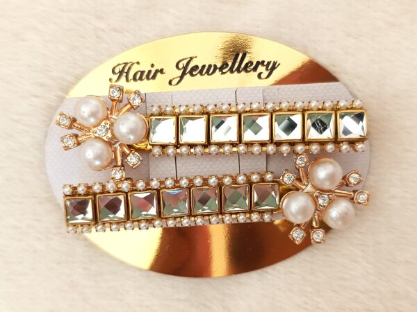 KUNDAN STONE HAIR ALLIGATOR CLIP - HCC1071