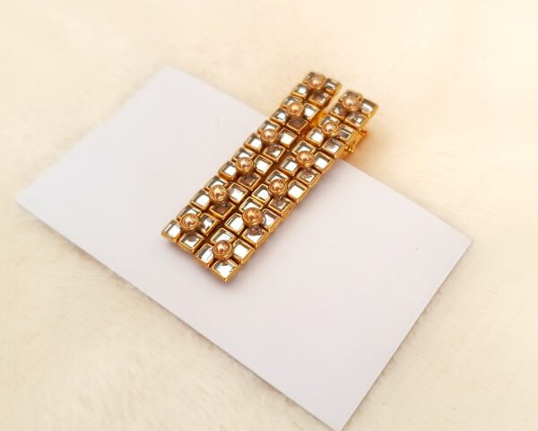 KUNDAN STONE HAIR ALLIGATOR CLIP - HCC1052