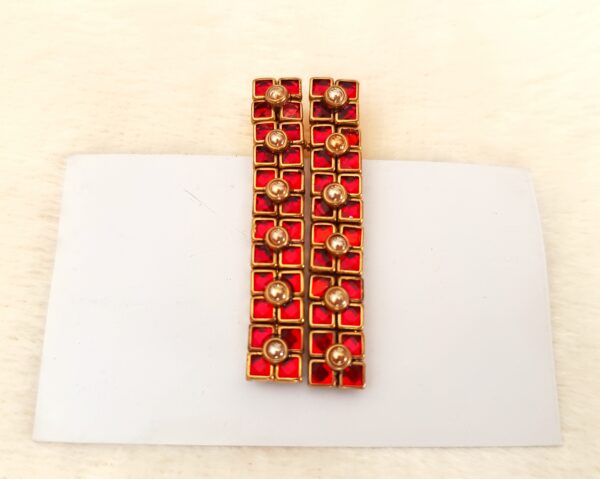 KUNDAN STONE HAIR ALLIGATOR CLIP - HCC1053